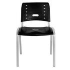 Kit 6 Cadeiras Escritório Fixa Empilhável Hotel Auditório Elo