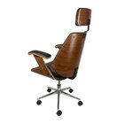 Kit 6 Cadeiras Escritorio Presidente Corino E Madeira Bergen