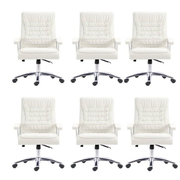 Kit 6 Cadeiras Escritório Presidente Ergonômica Nr17 Corino M