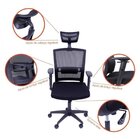 Kit 6 Cadeiras Escritorio Presidente Ergonômica Nr17 Tela Mes