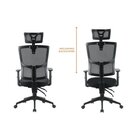 Kit 6 Cadeiras Escritório Presidente Ergonômica Nr17 Tela Mes