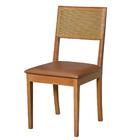 Kit 6 Cadeiras Estofada Mocca Tela Fibra Natural Madeira Maci