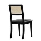 Kit 6 Cadeiras Estofada Tecido Sintético Encosto Em Tela Sext