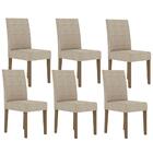 Kit 6 Cadeiras Estofadas Csuede Pln