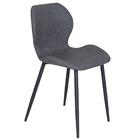 Kit 6 Cadeiras Estofadas De Jantar Cozinha Slim Loft - Cinza