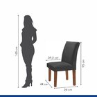 Kit 6 Cadeiras Estofadas Espanha Espresso Móveis Chocolate/of