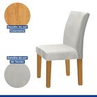 Kit 6 Cadeiras Estofadas Espanha Espresso Móveis Cinamomo/off