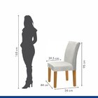 Kit 6 Cadeiras Estofadas Espanha Espresso Móveis Cinamomo/off