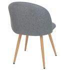 Kit 6 Cadeiras Estofadas Jantar Cozinha Maite Sedona Linho