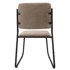 Kit 6 Cadeiras Estofadas Lunis Veludo 401 F02 Cappucino - Mpo