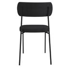 Kit 6 Cadeiras Estofadas Milli Corano/linho A14 Preto/cinza -