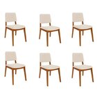 Kit 6 Cadeiras Estofadas Miriti Cabecasa Madeiraoriginals Car