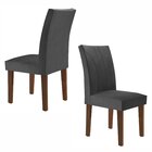 Kit 6 Cadeiras Estofadas Moscou Espresso Móveis Chocolate/off