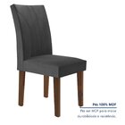 Kit 6 Cadeiras Estofadas Moscou Espresso Móveis Chocolate/off