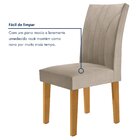 Kit 6 Cadeiras Estofadas Moscou Espresso Móveis Cinamomo/off