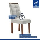 Kit 6 Cadeiras Estofadas Nápoles Espresso Móveis Chocolate/of