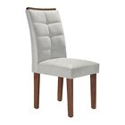 Kit 6 Cadeiras Estofadas Nápoles Espresso Móveis Chocolate/of