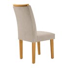 Kit 6 Cadeiras Estofadas Nápoles Espresso Móveis Cinamomo/off