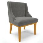 Kit 6 Cadeiras Estofadas Para Sala De Jantar Base Fixa De Mad