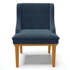 Kit 6 Cadeiras Estofadas Para Sala De Jantar Base Fixa De Mad