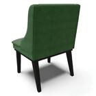 Kit 6 Cadeiras Estofadas Para Sala De Jantar Base Fixa De Mad