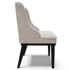 Kit 6 Cadeiras Estofadas Para Sala De Jantar Base Fixa De Mad