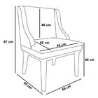 Kit 6 Cadeiras Estofadas Para Sala De Jantar Base Fixa De Mad
