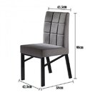 Kit 6 Cadeiras Estofadas Pés Metálicos Veneza Yescasa