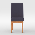 Kit 6 Cadeiras Estofadas Reforçadas Para Mesa De Jantar Cinza