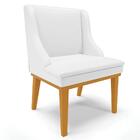 Kit 6 Cadeiras Estofadas Sala De Jantar Base Fixa De Madeira