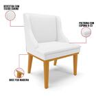 Kit 6 Cadeiras Estofadas Sala De Jantar Base Fixa De Madeira