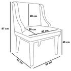 Kit 6 Cadeiras Estofadas Sala De Jantar Base Fixa De Madeira