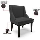 Kit 6 Cadeiras Estofadas Sala De Jantar Base Fixa De Madeira