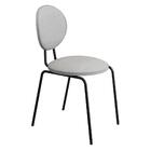 Kit 6 Cadeiras Estofadas Sofie F02 Linho 762 Cinza - Mpozenato