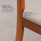 Kit 6 Cadeiras Estofadas Tiê Cabecasa Madeiraoriginals Amêndo