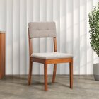 Kit 6 Cadeiras Estofadas Tiê Cabecasa Madeiraoriginals Amêndo