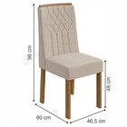 Kit 6 Cadeiras Exclusive Amêndoa Clean/linho Rinzai Bege 7587