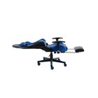 Kit 6 Cadeiras Gamer Giratória Regulavel Em Couro Mvp Preto/a