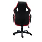 Kit 6 Cadeiras Gamer Giratória Regulavel Quest Preto/vermelho