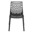 Kit 6 Cadeiras Gruvyer Acabamento Fosco - Preto