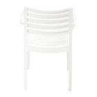 Kit 6 Cadeiras Macela Branco Empilhavel Para Cozinha Sala De