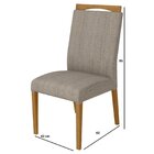 Kit 6 Cadeiras Madeira Maciça Betina Avelã/tripoli Café