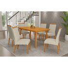 Kit 6 Cadeiras Madeira Maciça Betina Avelã/tripoli Café