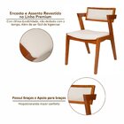 Kit 6 Cadeiras Madeira Maciça E Estofada Ímola Authentic Espr