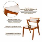 Kit 6 Cadeiras Madeira Maciça E Estofada Ímola Authentic Espr