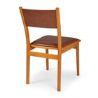 Kit 6 Cadeiras Madeira Maciça Encosto E Assento Estofado Chad