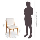 Kit 6 Cadeiras Madeira Maciça Encosto E Assento Estofado Ugan