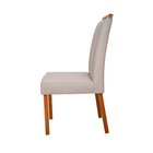 Kit 6 Cadeiras Madeira Maciça, Estofada E Bordada Liz Authent