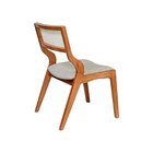 Kit 6 Cadeiras Madeira Maciça Estofada E Rattan 100% Natural