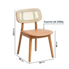 Kit 6 Cadeiras Madeira Maciça Liz Cabecasa Madeiraoriginals M